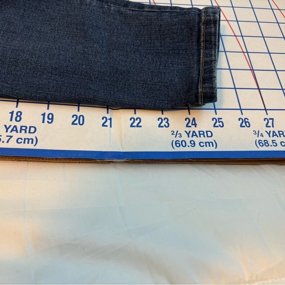 D Jeans Dark Blue Skinny Distressed Jeans – Size 8P